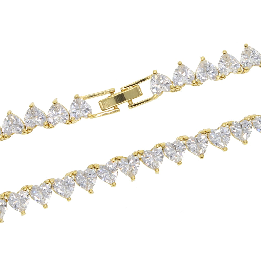 "Heart of Diamonds" Heart Shaped Iced Out Bling Fashion Jewelry