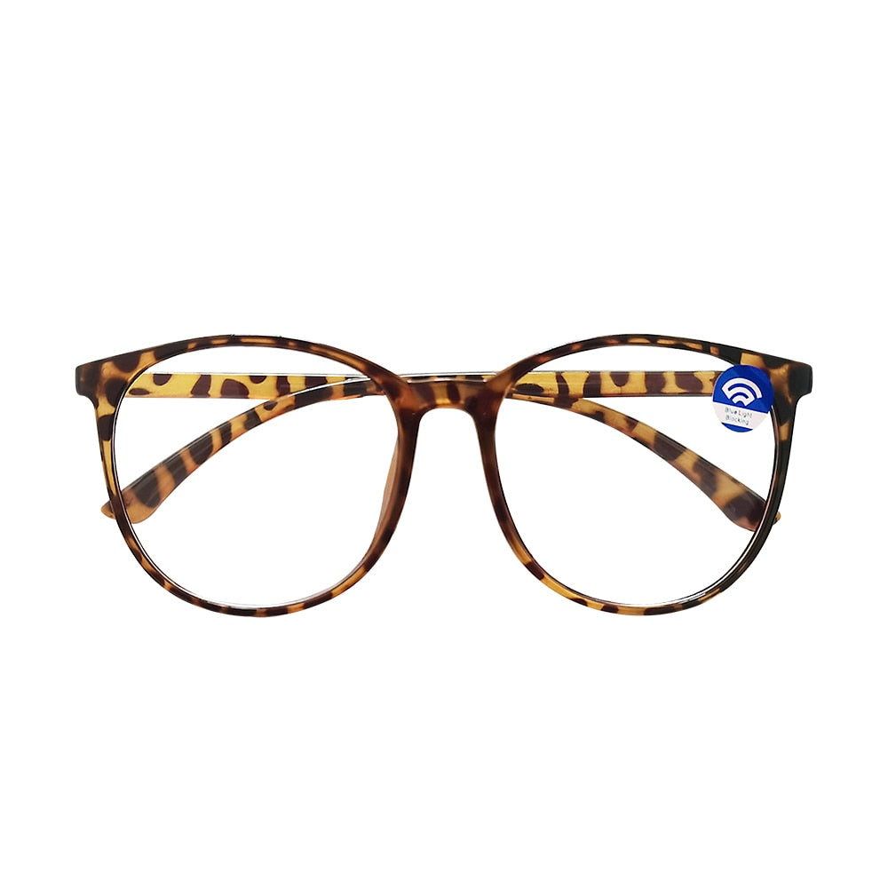 "The Crystal Eyewear" Transparent Anti Blue Light Round Eyewear