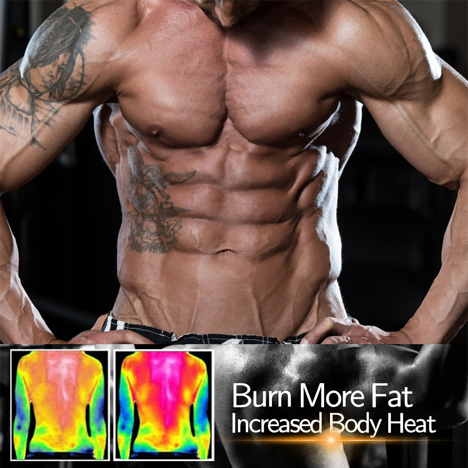 "Men's Fat Burning Vest" Sauna Suit/Sweat Vest/Slimming Under-armour/Weight Loss/Fat Burner Workout Vest