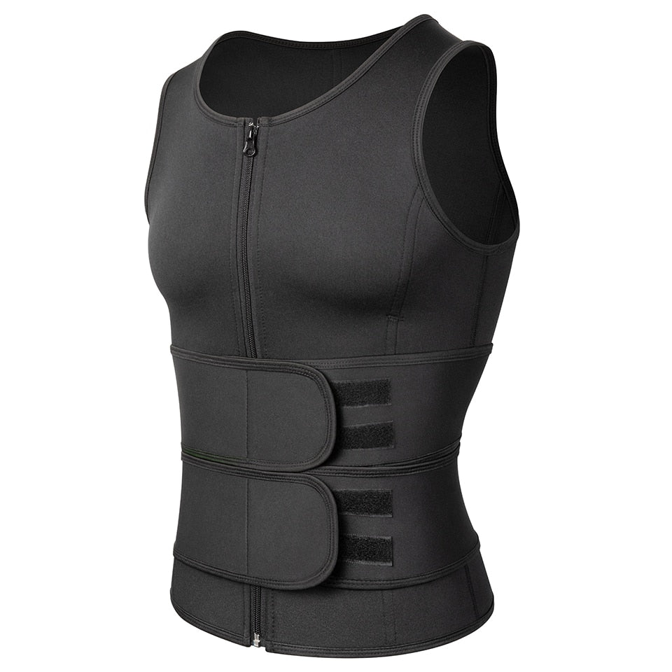 "Men's Fat Burning Vest" Sauna Suit/Sweat Vest/Slimming Under-armour/Weight Loss/Fat Burner Workout Vest