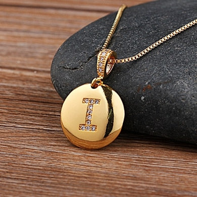 "Gold Special Initial Necklace" Quality Initial Letter A-Z Charm Pendant Necklace Jewelry