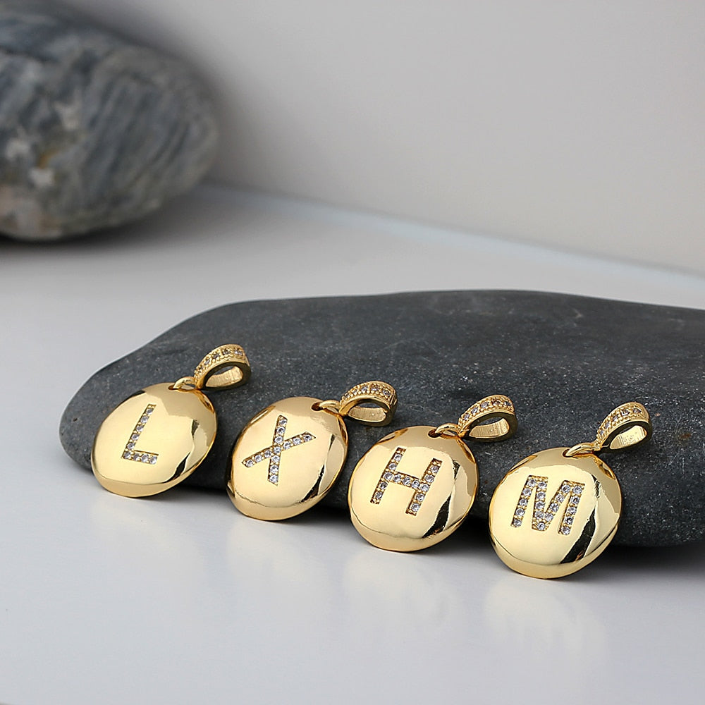 "Gold Special Initial Necklace" Quality Initial Letter A-Z Charm Pendant Necklace Jewelry