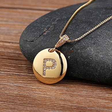 "Gold Special Initial Necklace" Quality Initial Letter A-Z Charm Pendant Necklace Jewelry