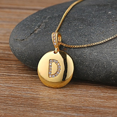 "Gold Special Initial Necklace" Quality Initial Letter A-Z Charm Pendant Necklace Jewelry