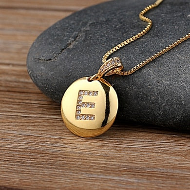 "Gold Special Initial Necklace" Quality Initial Letter A-Z Charm Pendant Necklace Jewelry