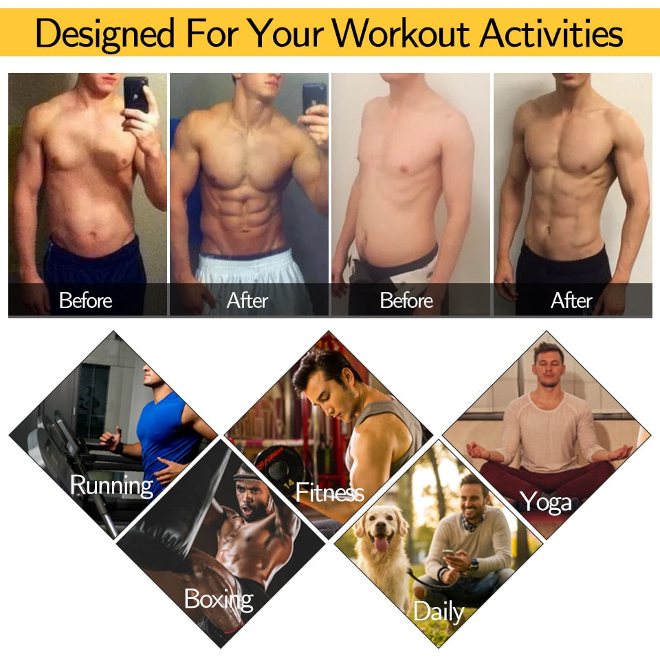 "Men's Fat Burning Vest" Sauna Suit/Sweat Vest/Slimming Under-armour/Weight Loss/Fat Burner Workout Vest