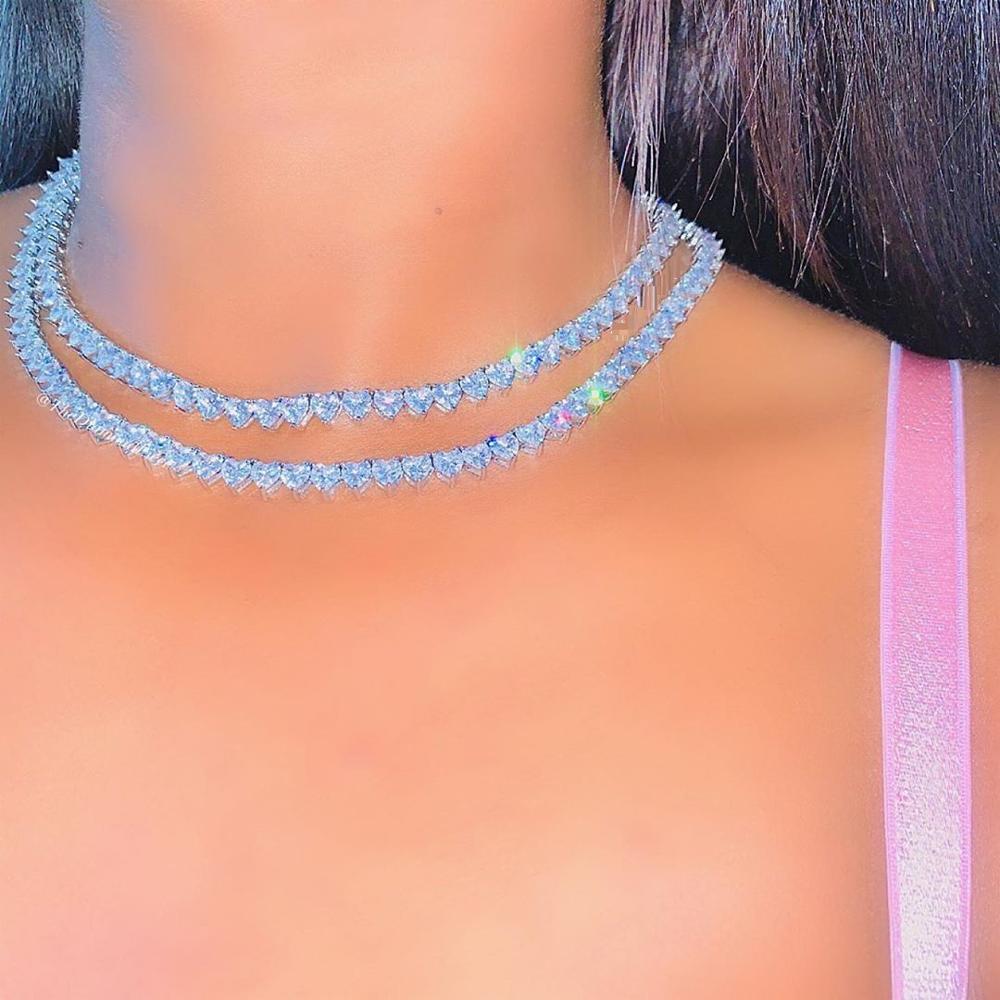 "Heart of Diamonds" Heart Shaped Iced Out Bling Fashion Jewelry