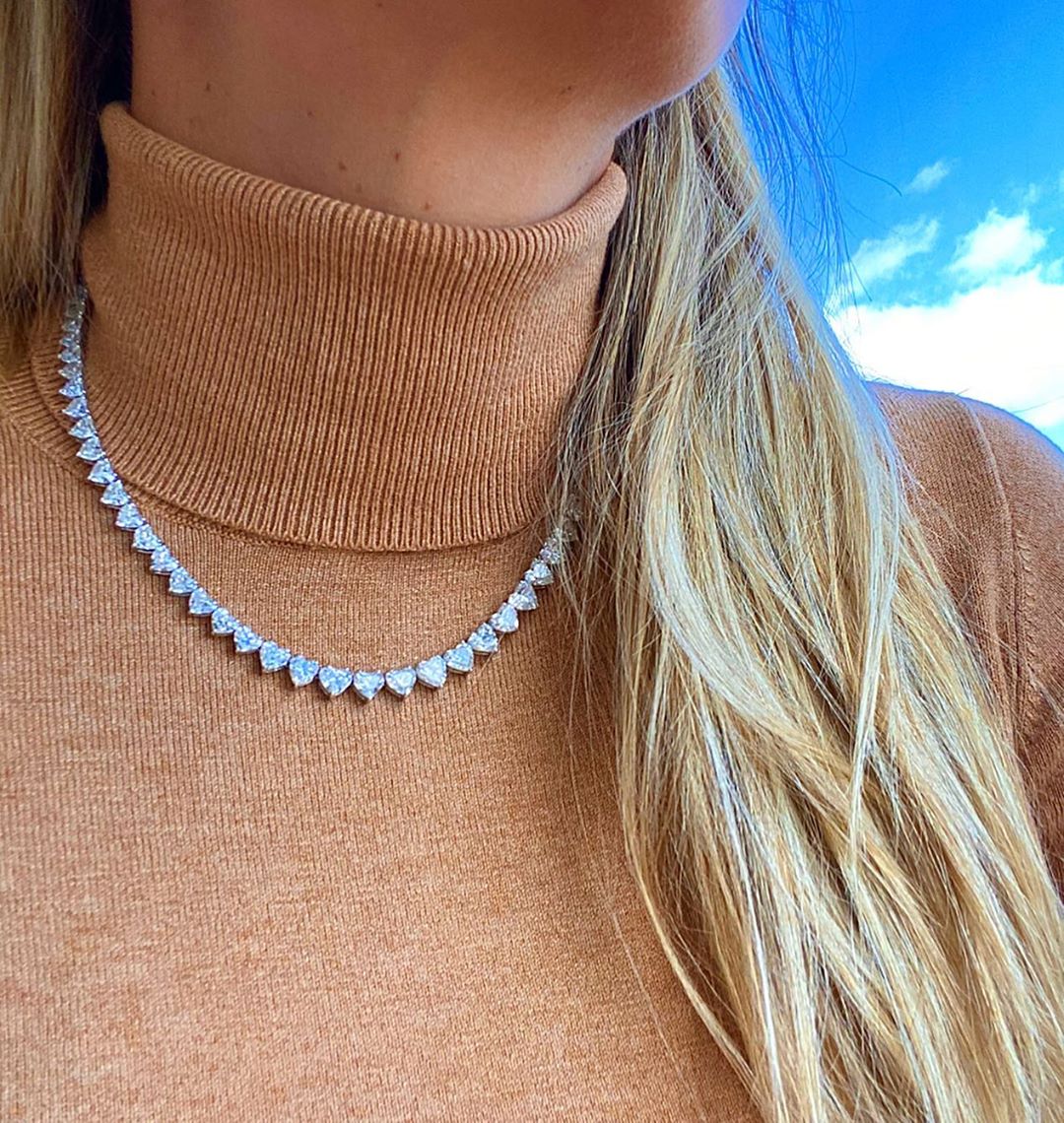 "Heart of Diamonds" Heart Shaped Iced Out Bling Fashion Jewelry
