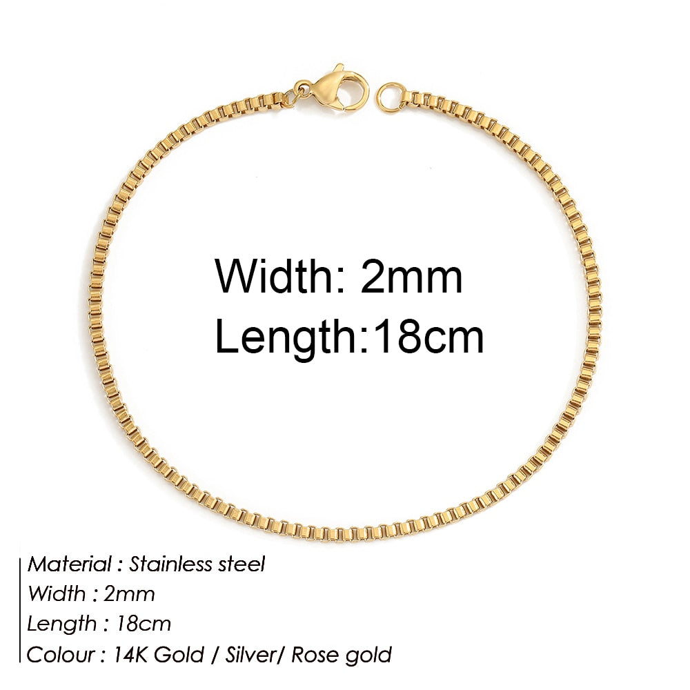 "Bermuda Gold Bracelet" Cuban Chain Bracelet Jewelry