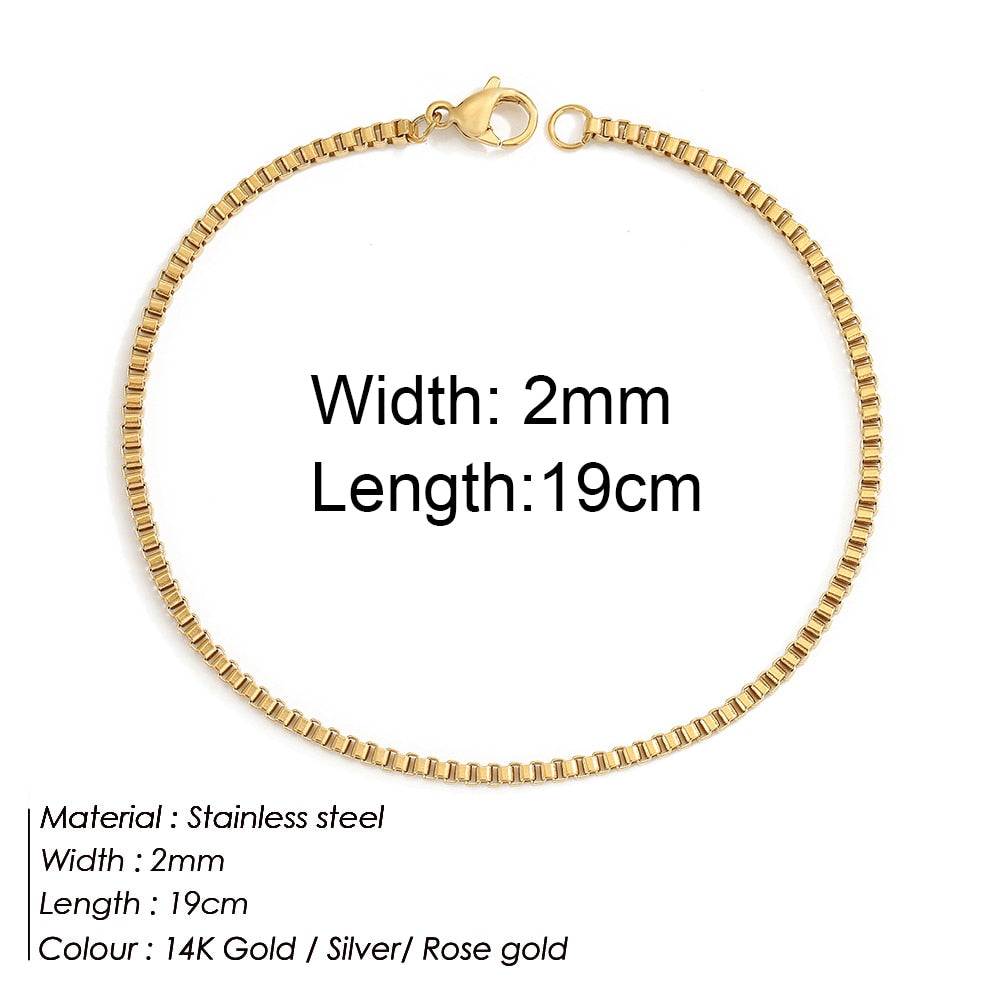 "Bermuda Gold Bracelet" Cuban Chain Bracelet Jewelry