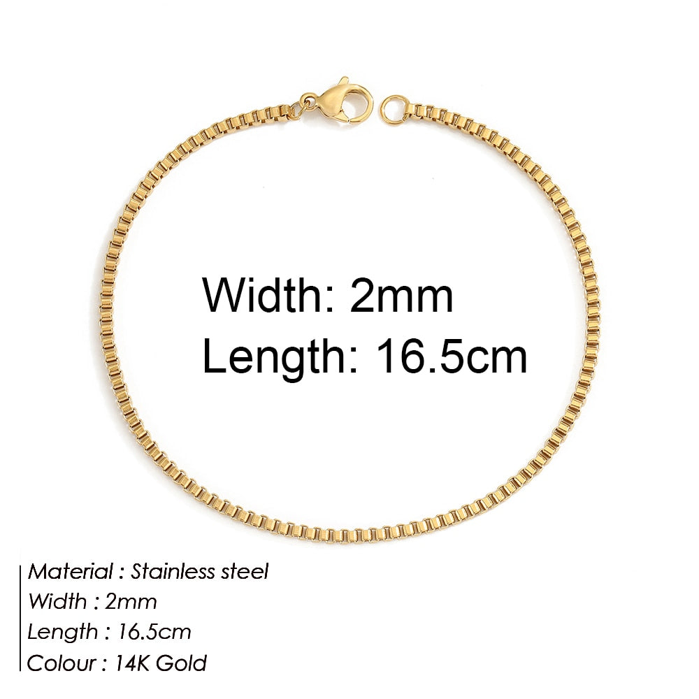 "Bermuda Gold Bracelet" Cuban Chain Bracelet Jewelry