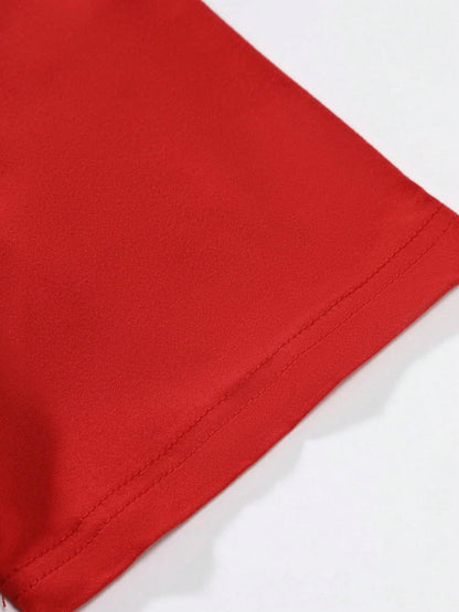 "Kindness" Comfortable Round Neck Short Sleeved Color Print T-shirt