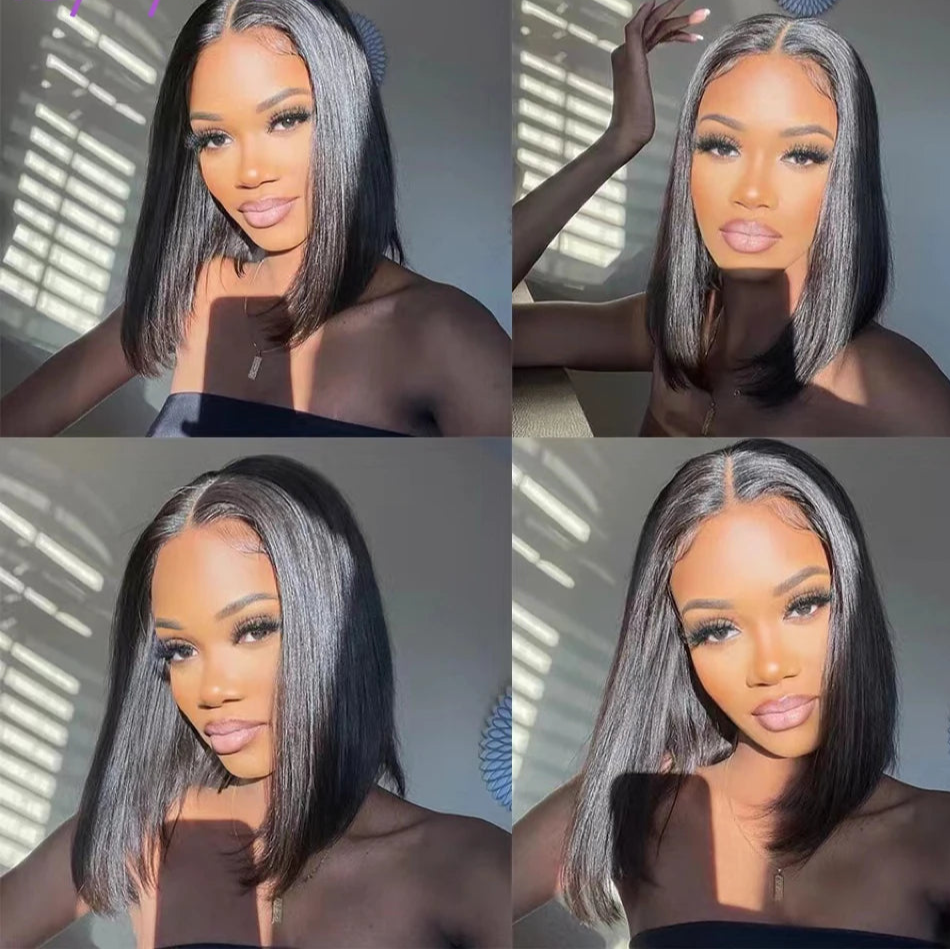 "Chrissy" Glueless Bob Transprent 4x4 Lace Closure Human Hair Wig