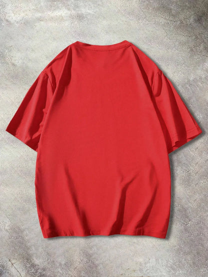 "Kindness" Comfortable Round Neck Short Sleeved Color Print T-shirt