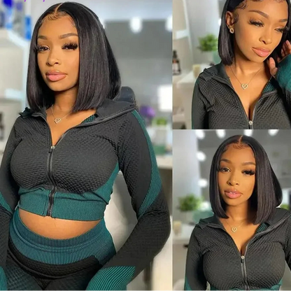 "Chrissy" Glueless Bob Transprent 4x4 Lace Closure Human Hair Wig